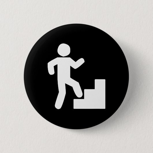 Treppe Steigen Tribut Workout Button (Vorderseite)