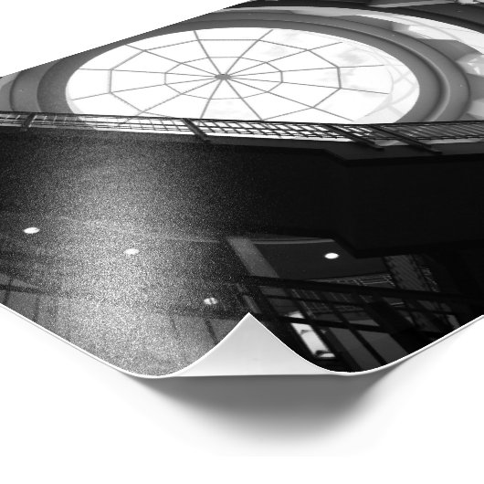 Treppe und Spiderweb Skylight Fotodruck (Ecke)