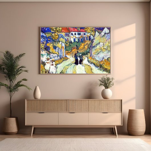 Treppe von Auvers durch Vincent Van Gogh Art Poster