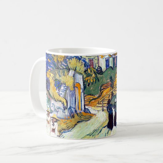 Treppe von Auvers durch Vincent Van Gogh Kaffeetasse (Vorderseite Links)