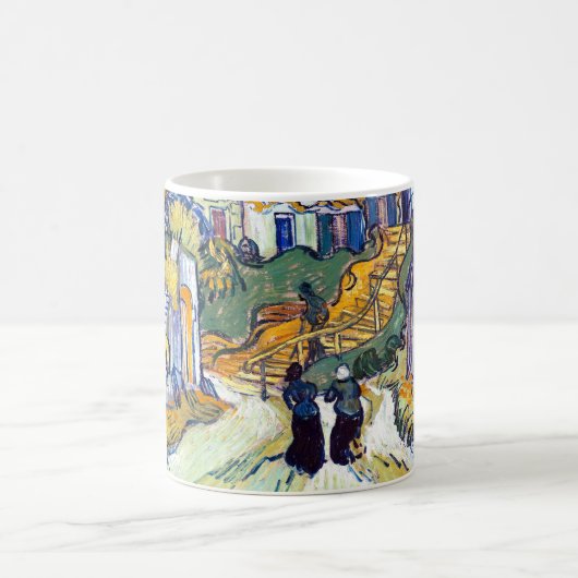 Treppe von Auvers durch Vincent Van Gogh Kaffeetasse (Mittel)