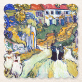 Treppe von Auvers durch Vincent Van Gogh Untersetzer (Vorderseite)