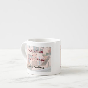 Treppe zu Bermuda Hochzeitsprodukten Espressotasse