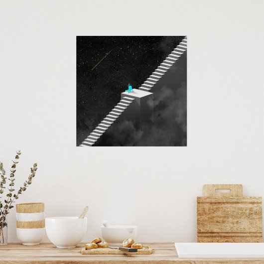 Treppe zu den Sternen Poster (Küche)