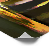 Treppe zu einem leeren Keller Poster (Ecke)