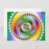 Treppe zu Träumen Fantasy Fraktal Postkarte (Vorne/Hinten)