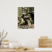 Treppe zu Wäldern Poster (Küche)