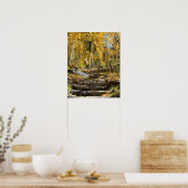 "Treppe zum Herbst", Quaking Aspen, Portrait Poster (Küche)