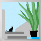 Treppe zum Himmel | Cat Modern herunterladbar Poster (Vorne)