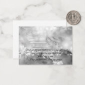 Treppe zum Himmel Dankeschön Karte (Vorderseite/Rückseite Beispiel)