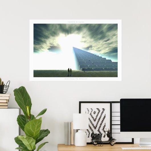 Treppe zum Himmel Poster (Heimbüro)