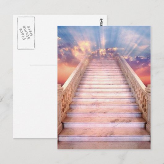 Treppe zum Himmel Postkarte (Vorne/Hinten)