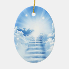 Treppe zum Himmel Verlust geliebt ein Weihnachten Keramik Ornament
