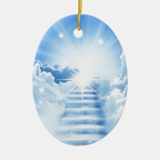 Treppe zum Himmel Verlust geliebt ein Weihnachten Keramik Ornament