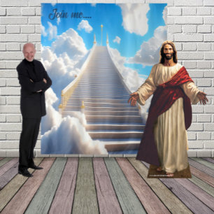 Treppe zum Himmel Wandteppich Hintergrund