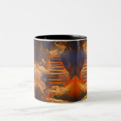 Treppe zum Himmel Zweifarbige Tasse (Mittel)