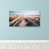 Treppe zum Meer Canvas Print Leinwanddruck (Insitu (Holzboden))