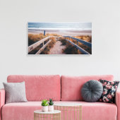 Treppe zum Meer Canvas Print Leinwanddruck (Insitu (Wohnzimmer))