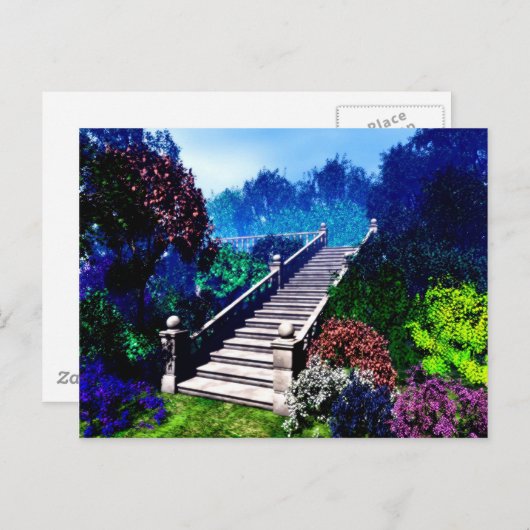 Treppe zum Paradies Postkarte (Vorne/Hinten)