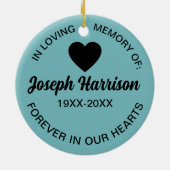 Treppe zum Paradies Vater Angel Wings Memorial Keramik Ornament (Hinten)