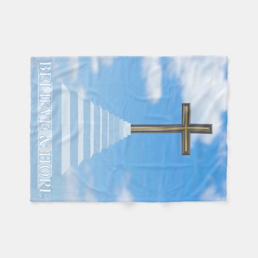 Treppe zur Hoffnung Fleecedecke (Vorderseite (Horizontal))