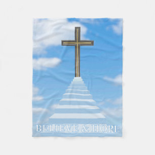 Treppe zur Hoffnung Fleecedecke