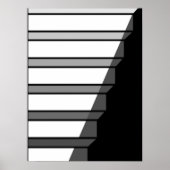 Treppe zur optischen Illusion Poster (Vorne)