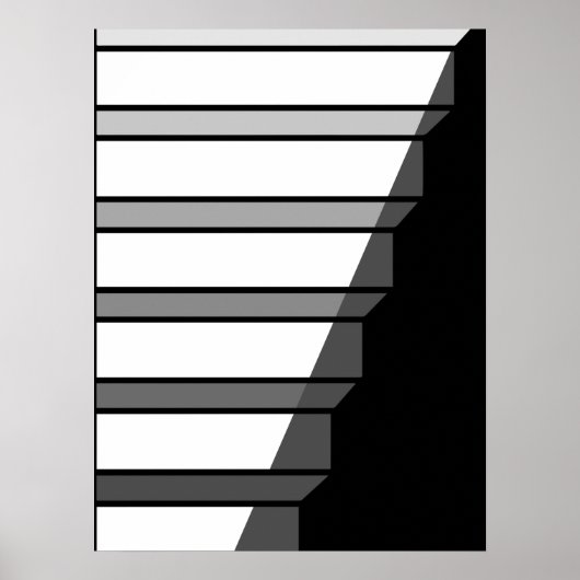 Treppe zur optischen Illusion Poster (Vorne)
