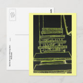Treppen Floating Postkarte (Vorne/Hinten)
