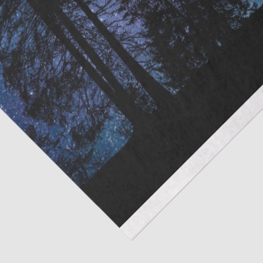 Treppen Forest Night Sky Decoupage Seidenpapier (Ausschnitt)