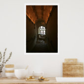 Treppen hinunter poster (Küche)