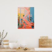 Treppen im Grünen: Die Naturtreppe Poster (Küche)