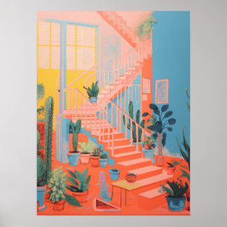 Treppen im Grünen: Die Naturtreppe Poster