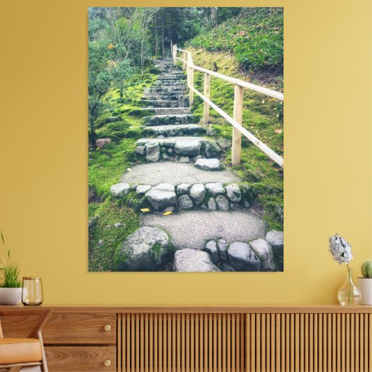 Treppen im Park Leinwanddruck (Insitu (Wohnzimmer))