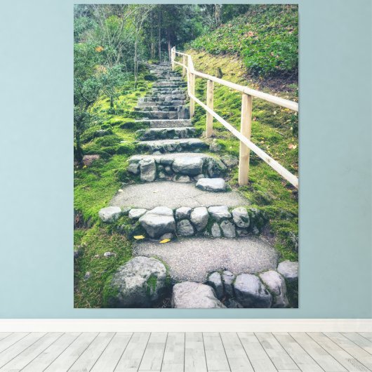 Treppen im Park Leinwanddruck (Insitu (Holzboden))