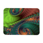 Treppen mit grünen und roten Spiralen Magnet (Horizontal)