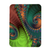 Treppen mit grünen und roten Spiralen Magnet (Vertikal)