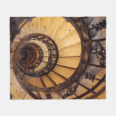 Treppen mit Spiralkreistreppen, alte Treppen, Fleecedecke (Vorderseite (Horizontal))