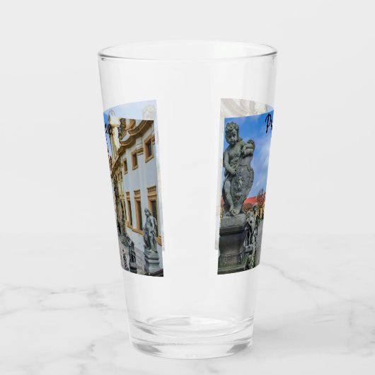 Treppen mit Stein Engel in der Kirche Loreto Prag Glas (Links)