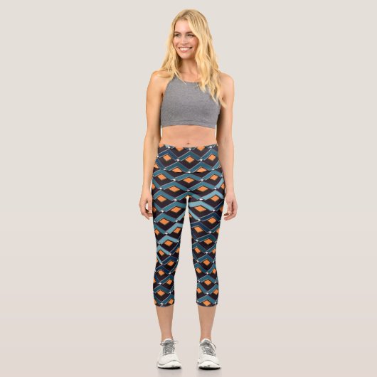 Treppen Muster Altona Capri Leggings (Vorderseite)