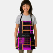 Treppen Schwarz Rosa Amou Isometrisches Muster Schürze (Insitu)