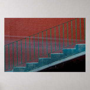 Treppen und Rennen Stillleben Poster