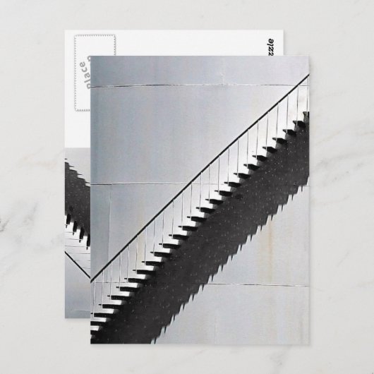 Treppen und Schatten Postkarte (Vorne/Hinten)