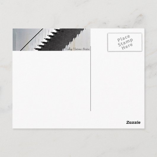 Treppen und Schatten Postkarte (Rückseite)