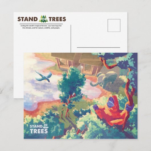 Treppenauflage Postkarte (Vorne/Hinten)