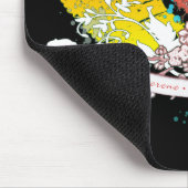 Treppenbaum, ruhig - sauber - grün. mousepad (Ecke)