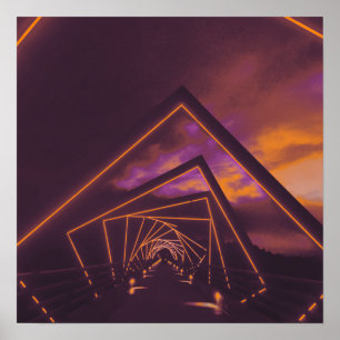 Treppenbrücke Poster