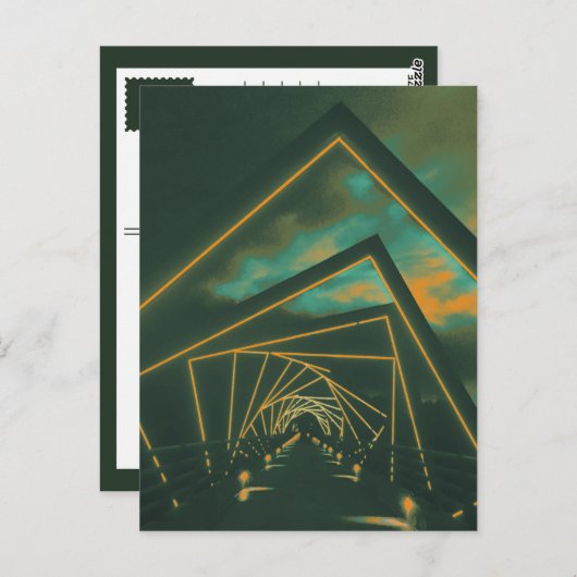 Treppenbrücke Postkarte (Vorne/Hinten)