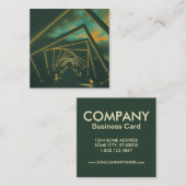 Treppenbrücke Quadratische Visitenkarte (Vorne/Hinten)