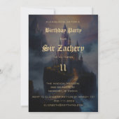 *~* Treppenburg Mittelalterliche Fantasie AP88 Geb Einladung (Rückseite)